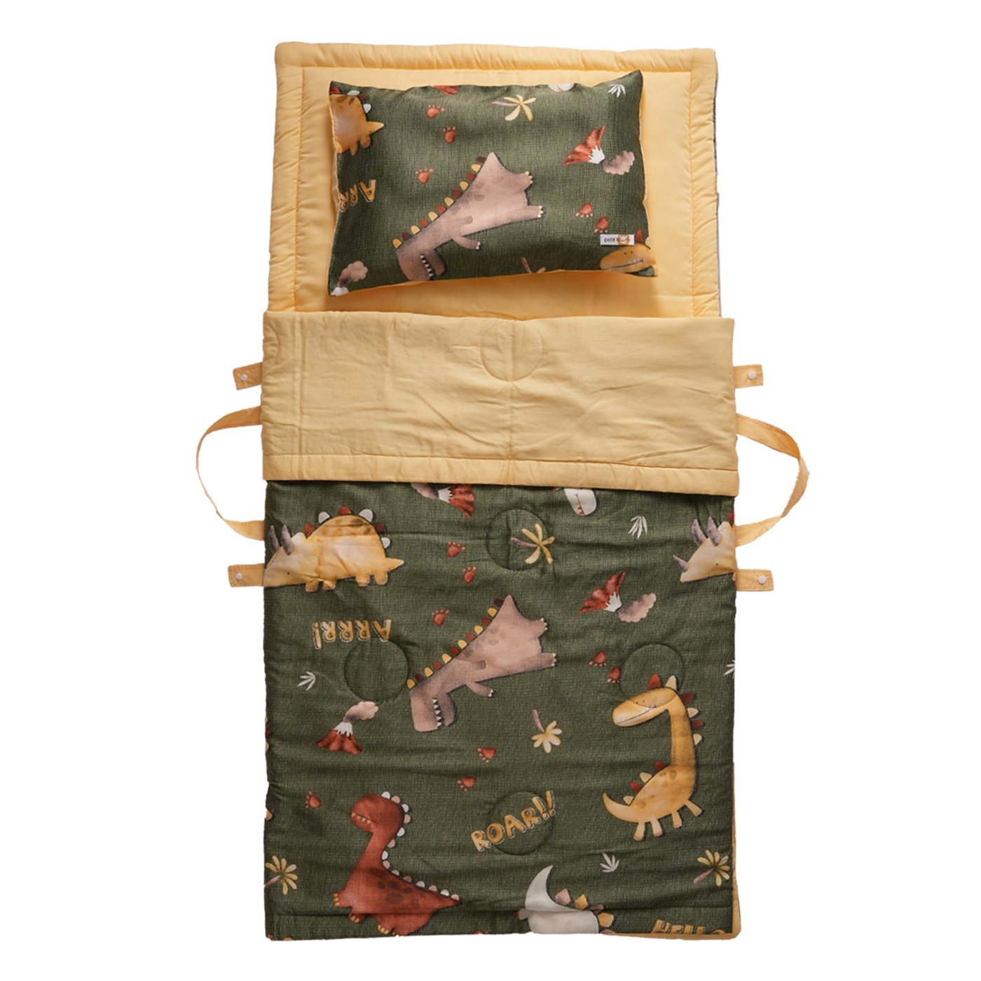 Set đi học tencel · Khủng long xanh đậm